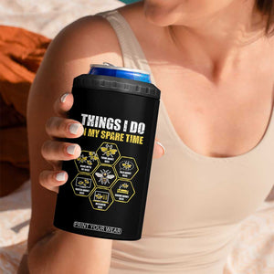 Funny Beekeeper 4 in 1 Can Cooler Tumbler Things I Do in My Spare Time Beekeeping TS11 Print Your Wear