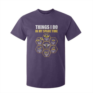 Funny Beekeeper T Shirt For Kid Things I Do in My Spare Time Beekeeping TS11 Purple Print Your Wear