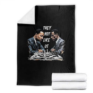 Martin Luther King Malcolm X Throw Blanket They Not Like Us Black Leaders TS11 Black Print Your Wear