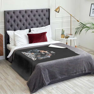 Martin Luther King Malcolm X Throw Blanket They Not Like Us Black Leaders TS11 Print Your Wear