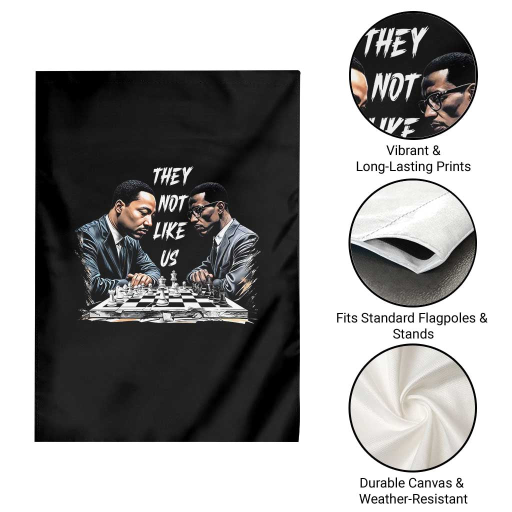 Martin Luther King Malcolm X Garden Flag They Not Like Us Black Leaders TS11 Print Your Wear