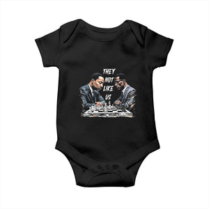 Martin Luther King Malcolm X Baby Onesie They Not Like Us Black Leaders TS11 Black Print Your Wear
