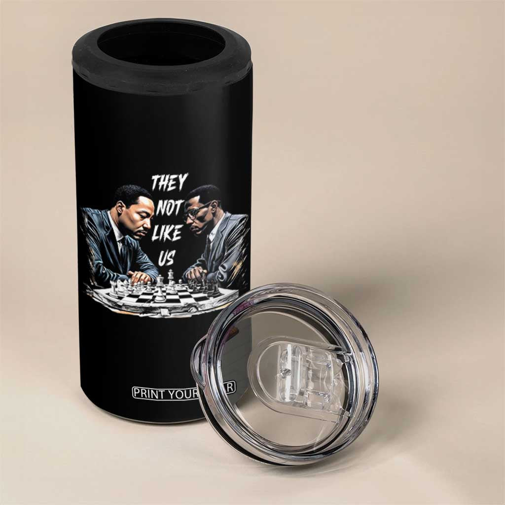 Martin Luther King Malcolm X 4 in 1 Can Cooler Tumbler They Not Like Us Black Leaders TS11 Print Your Wear