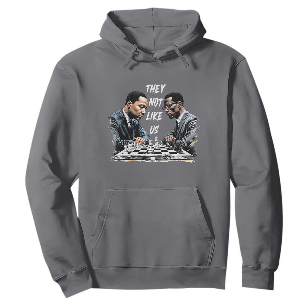 Martin Luther King Malcolm X Hoodie They Not Like Us Black Leaders TS11 Charcoal Print Your Wear