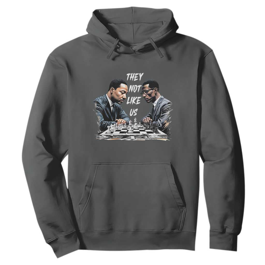 Martin Luther King Malcolm X Hoodie They Not Like Us Black Leaders TS11 Dark Heather Print Your Wear
