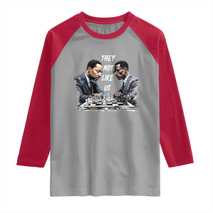 Martin Luther King Malcolm X Raglan Shirt They Not Like Us Black Leaders TS11 Sport Gray Red Print Your Wear