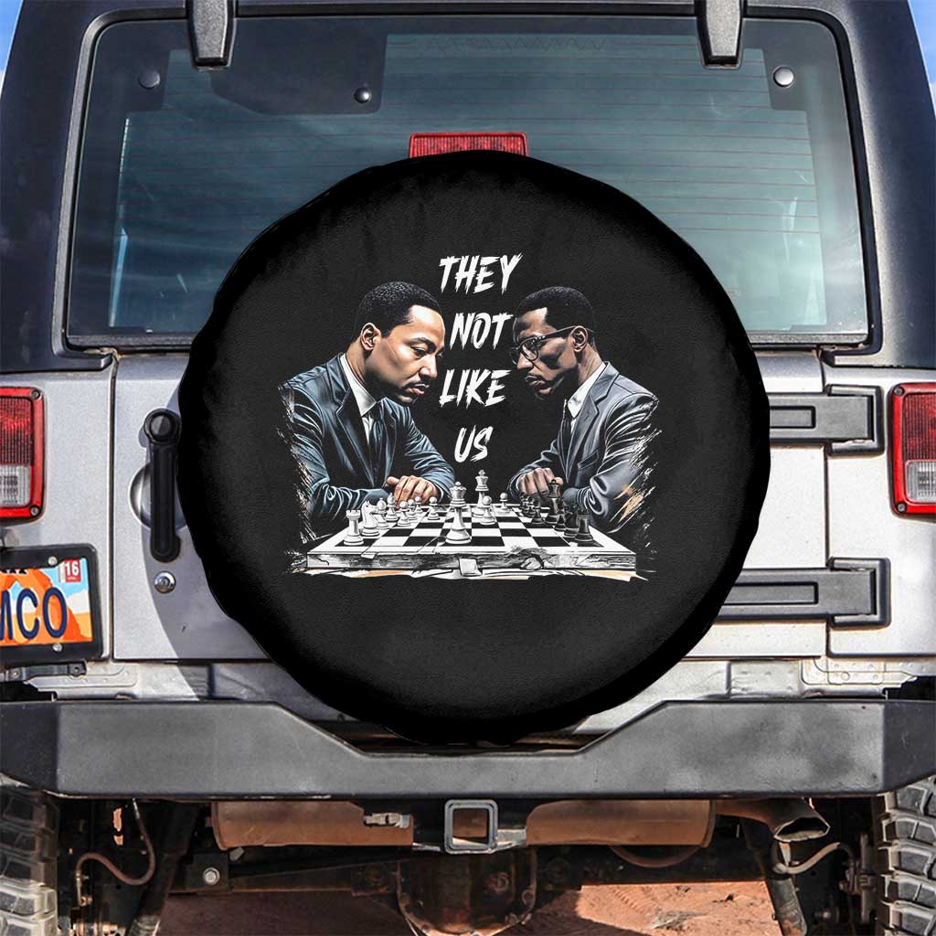 Martin Luther King Malcolm X Spare Tire Cover They Not Like Us Black Leaders TS11 No hole Black Print Your Wear