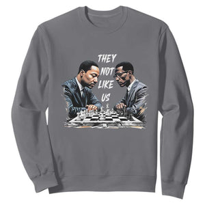Martin Luther King Malcolm X Sweatshirt They Not Like Us Black Leaders TS11 Charcoal Print Your Wear