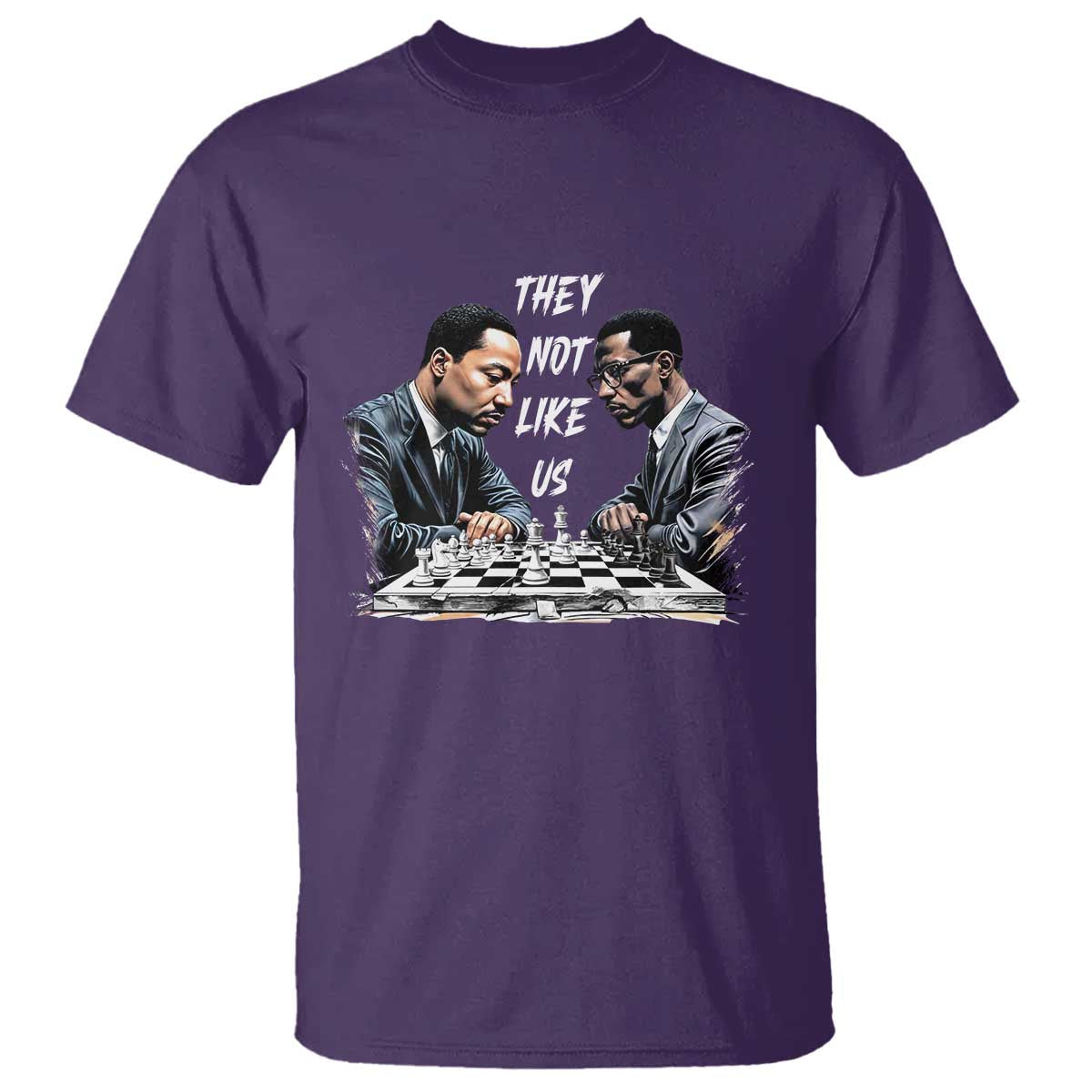 Martin Luther King Malcolm X T Shirt They Not Like Us Black Leaders TS11 Purple Print Your Wear