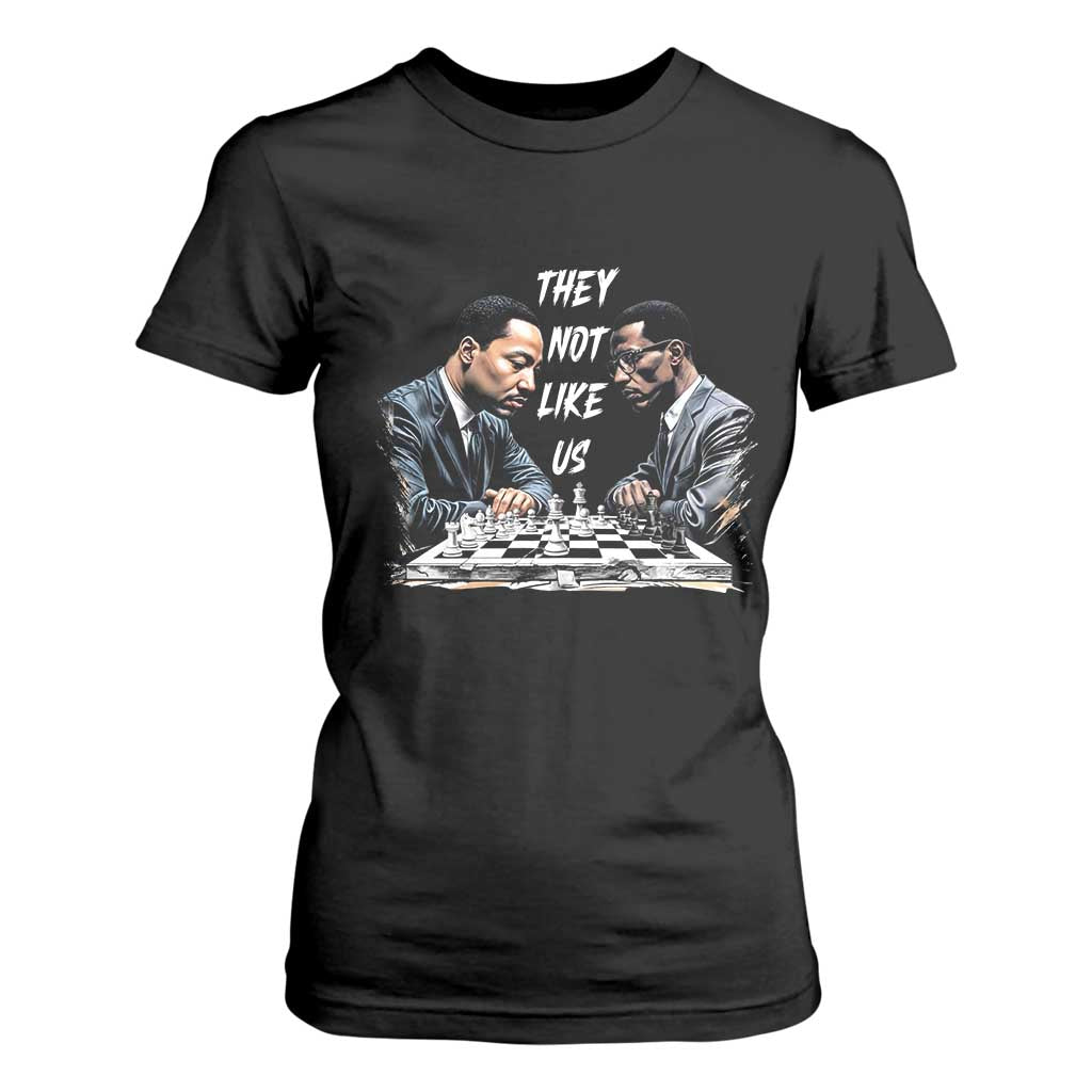 Martin Luther King Malcolm X T Shirt For Women They Not Like Us Black Leaders TS11 Black Print Your Wear