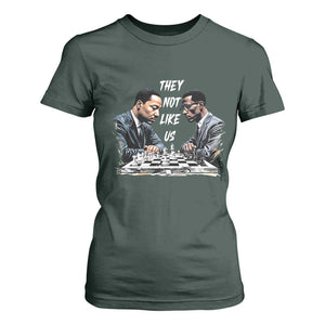 Martin Luther King Malcolm X T Shirt For Women They Not Like Us Black Leaders TS11 Dark Forest Green Print Your Wear