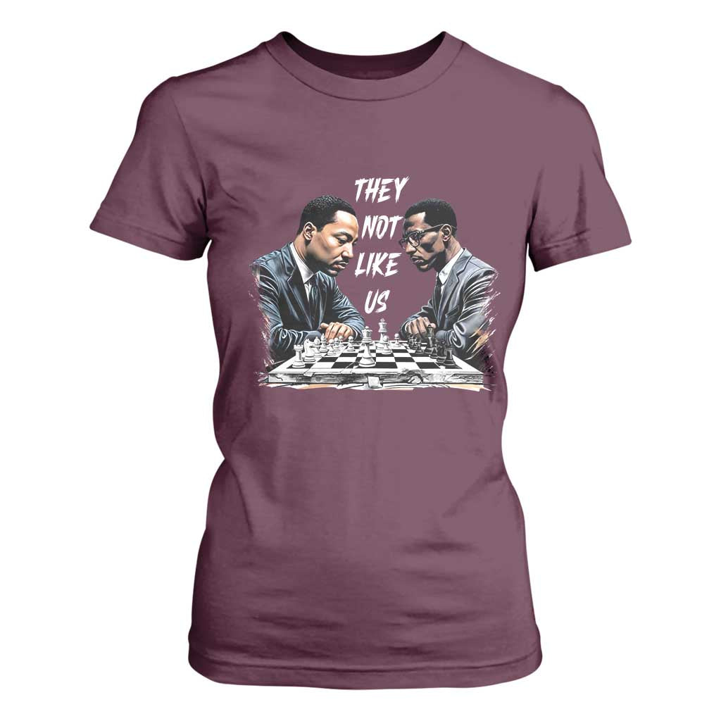 Martin Luther King Malcolm X T Shirt For Women They Not Like Us Black Leaders TS11 Maroon Print Your Wear