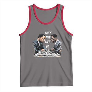 Martin Luther King Malcolm X Tank Top They Not Like Us Black Leaders TS11 Deep Heather Red Print Your Wear