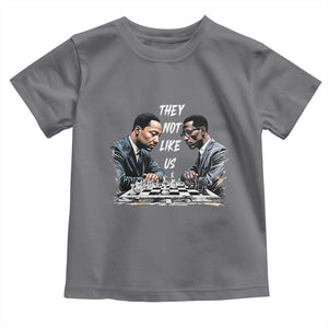 Martin Luther King Malcolm X Toddler T Shirt They Not Like Us Black Leaders TS11 Charcoal Print Your Wear