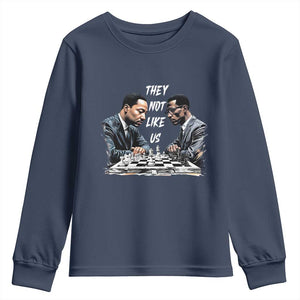 Martin Luther King Malcolm X Youth Sweatshirt They Not Like Us Black Leaders TS11 Navy Print Your Wear