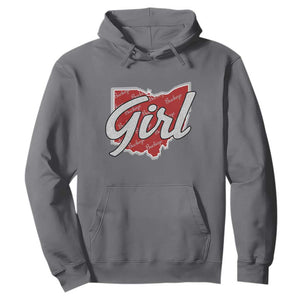 Buckeye Girl Ohio Home State Hoodie TS11 Charcoal Print Your Wear