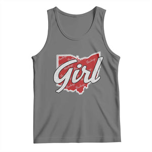 Buckeye Girl Ohio Home State Tank Top TS11 Black Heather Print Your Wear