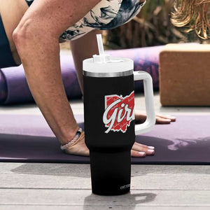 Buckeye Girl Ohio Home State Tumbler With Handle TS11 Print Your Wear