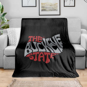 Funny Ohio Pride The Buckeye State Throw Blanket Map Of Ohio State TS11 Print Your Wear