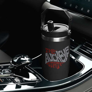 Funny Ohio Pride The Buckeye State Flip Straw Tumbler Map Of Ohio State TS11 Print Your Wear