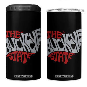 Funny Ohio Pride The Buckeye State 4 in 1 Can Cooler Tumbler Map Of Ohio State TS11 One Size: 16 oz Black Print Your Wear
