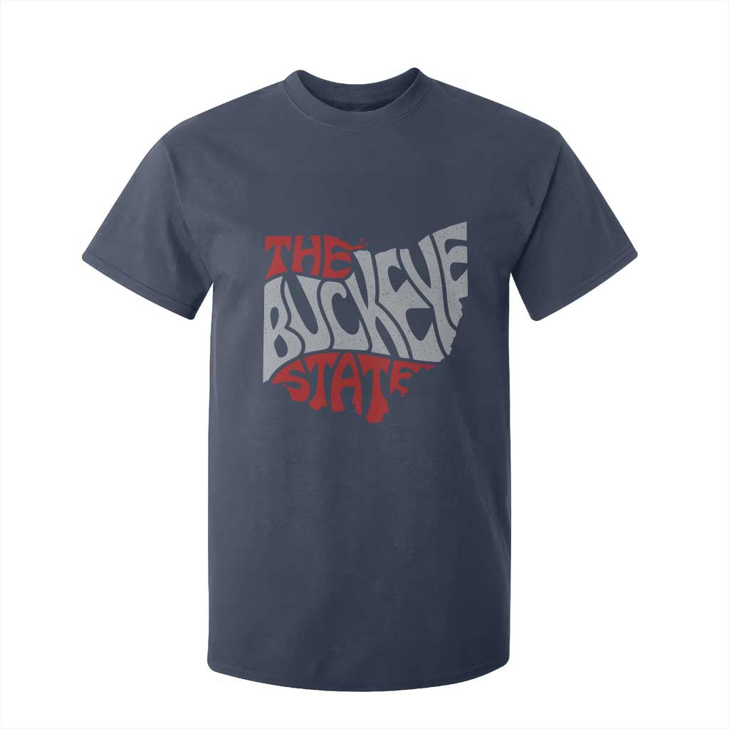 Funny Ohio Pride The Buckeye State T Shirt For Kid Map Of Ohio State TS11 Navy Print Your Wear