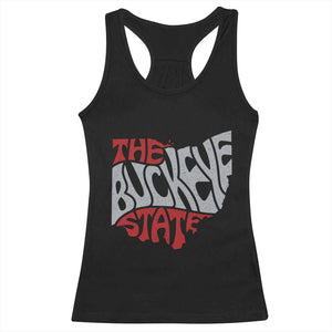 Funny Ohio Pride The Buckeye State Racerback Tank Top Map Of Ohio State TS11 Black Print Your Wear