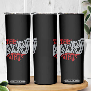 Funny Ohio Pride The Buckeye State Skinny Tumbler Map Of Ohio State TS11 Print Your Wear
