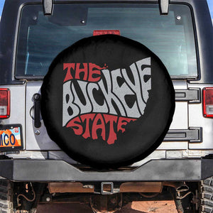 Funny Ohio Pride The Buckeye State Spare Tire Cover Map Of Ohio State TS11 No hole Black Print Your Wear