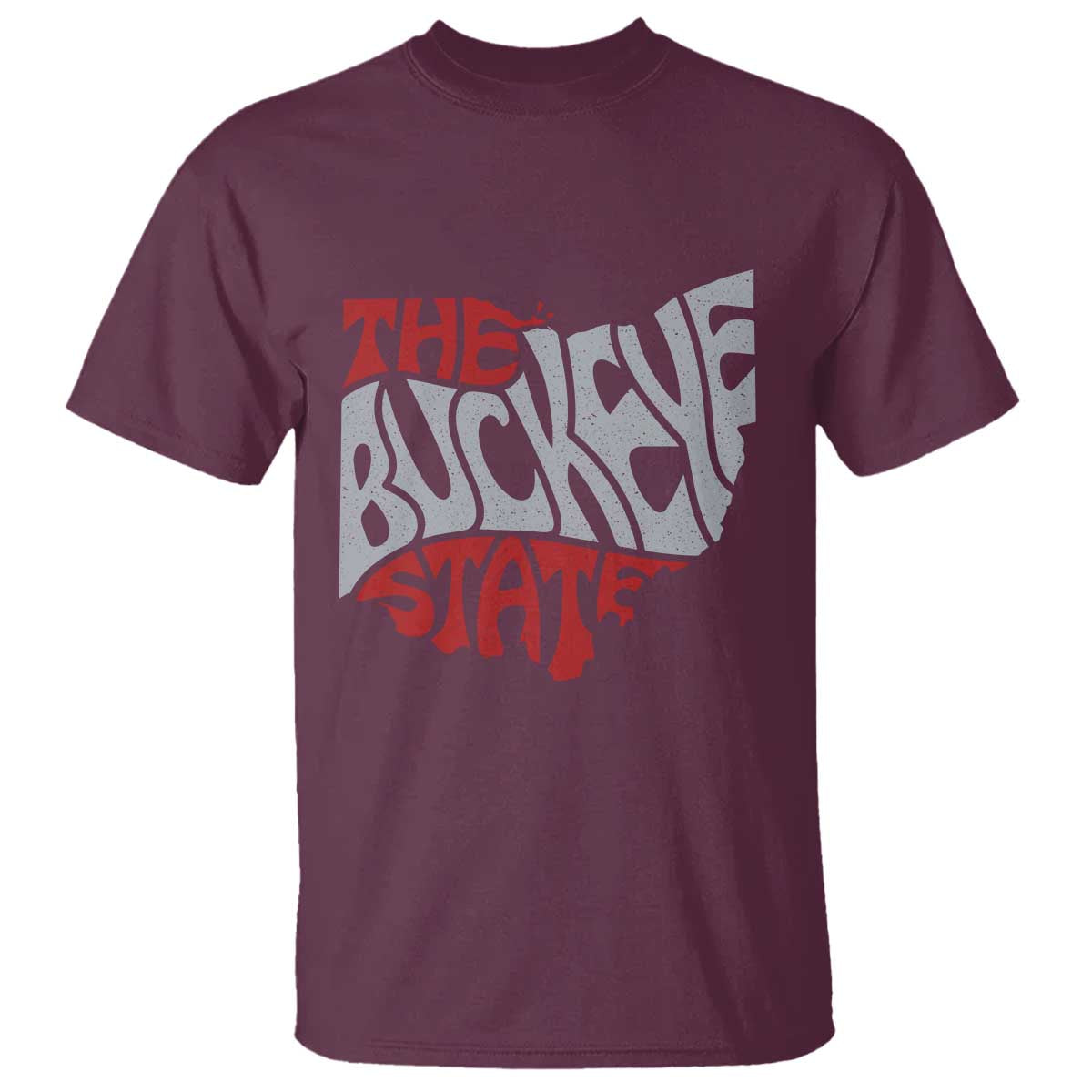 Funny Ohio Pride The Buckeye State T Shirt Map Of Ohio State TS11 Maroon Print Your Wear