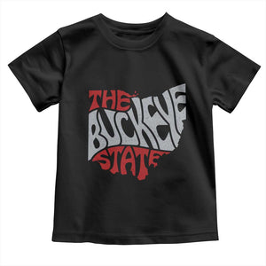 Funny Ohio Pride The Buckeye State Toddler T Shirt Map Of Ohio State TS11 Black Print Your Wear