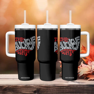 Funny Ohio Pride The Buckeye State Tumbler With Handle Map Of Ohio State TS11 Print Your Wear