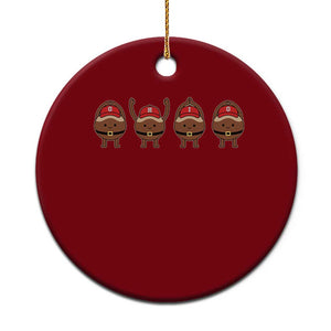 Funny Ohio Buckeye Ceramic Ornament Proud Ohio Sports Game Day TS11 1pc Red Print Your Wear