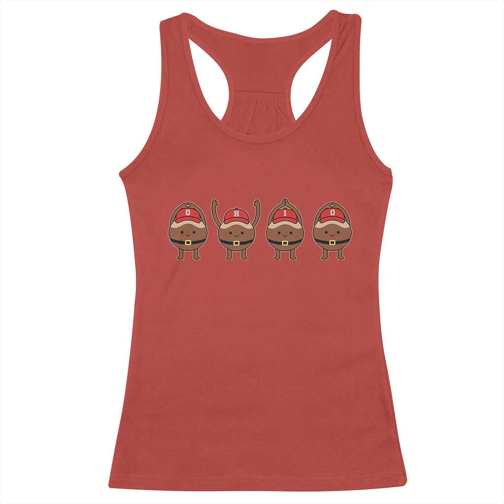 Funny Ohio Buckeye Racerback Tank Top Proud Ohio Sports Game Day TS11 Red Print Your Wear