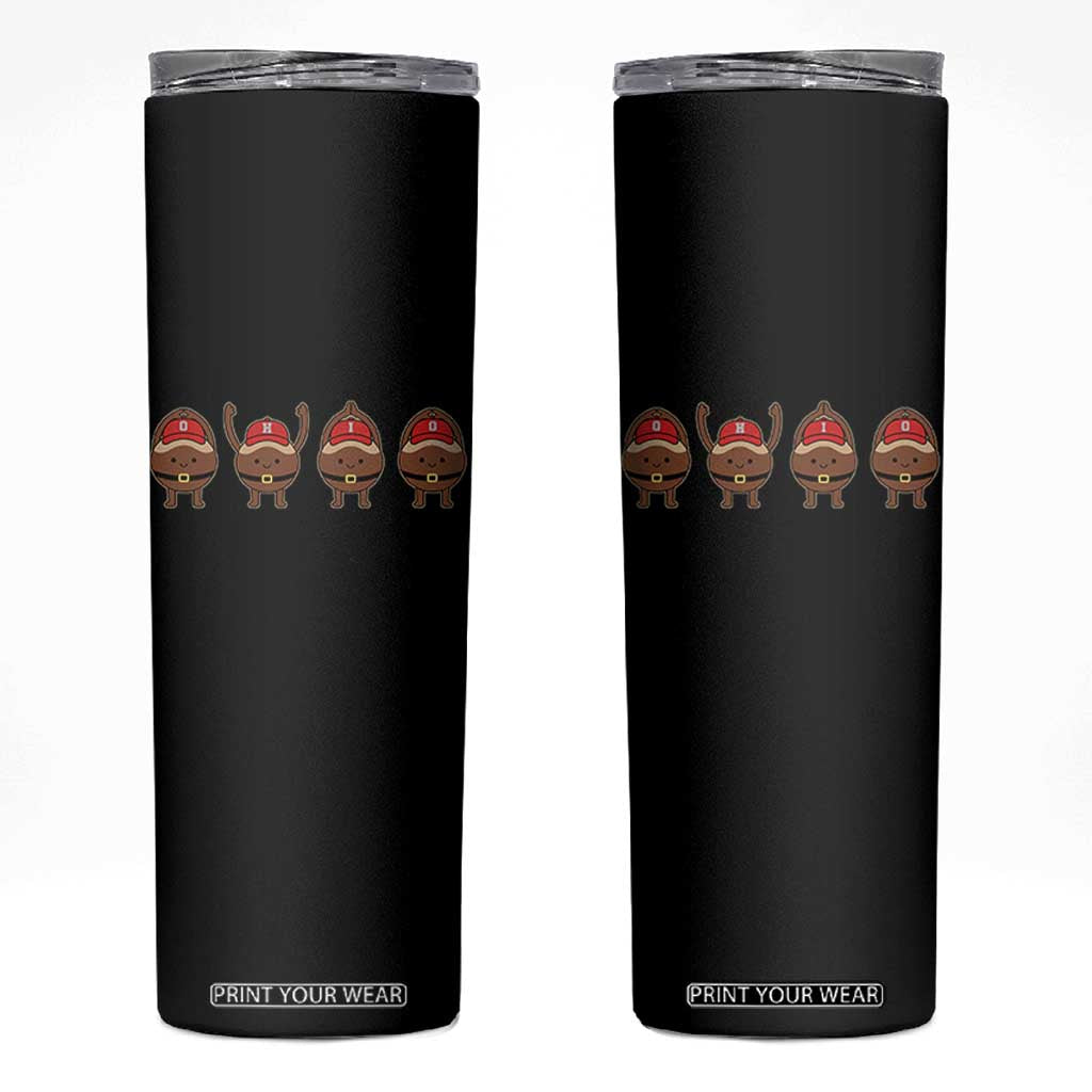 Funny Ohio Buckeye Skinny Tumbler Proud Ohio Sports Game Day TS11 Black Print Your Wear