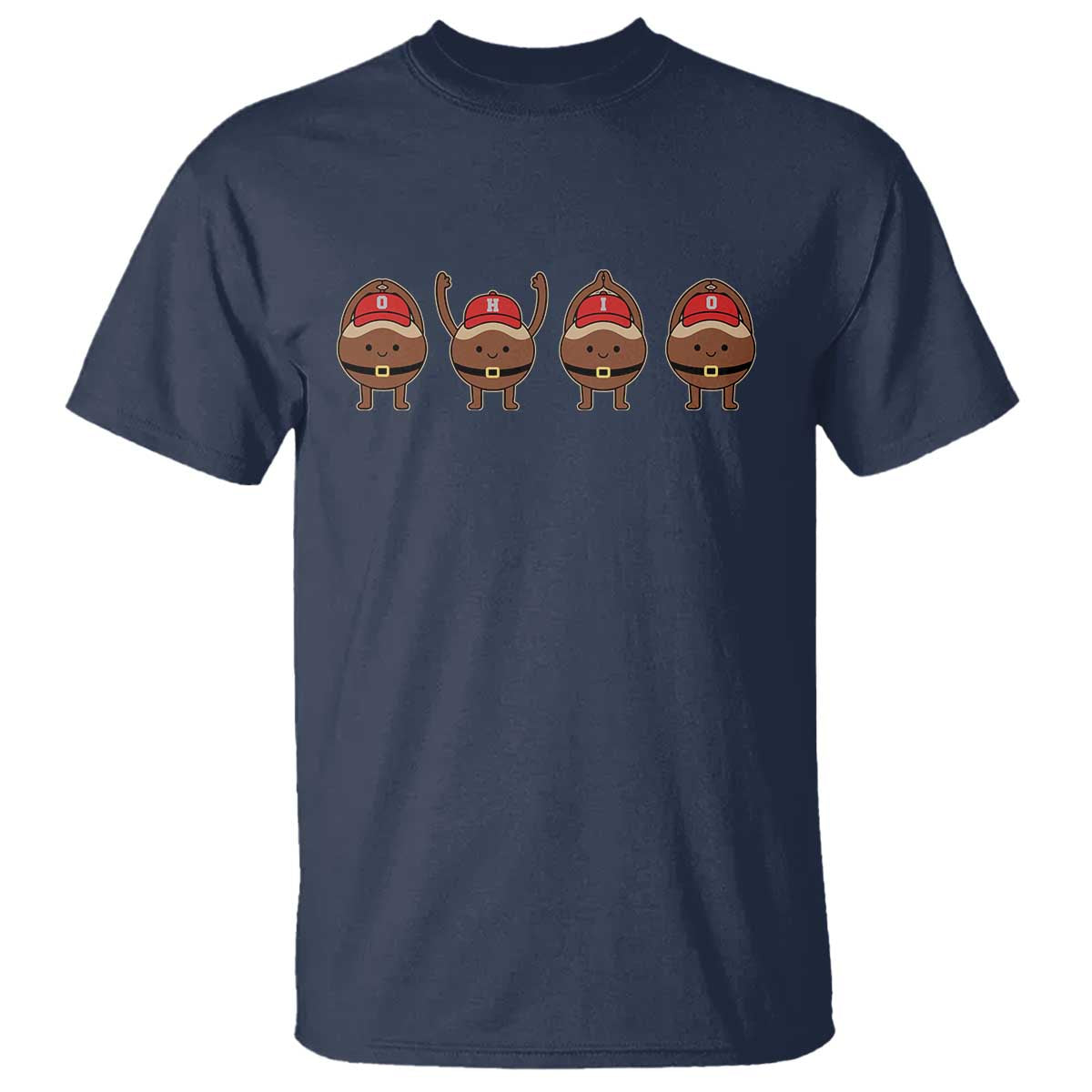 Funny Ohio Buckeye T Shirt - Proud Ohio Sports Game Day Fan Humor Tee TS11 Navy Print Your Wear