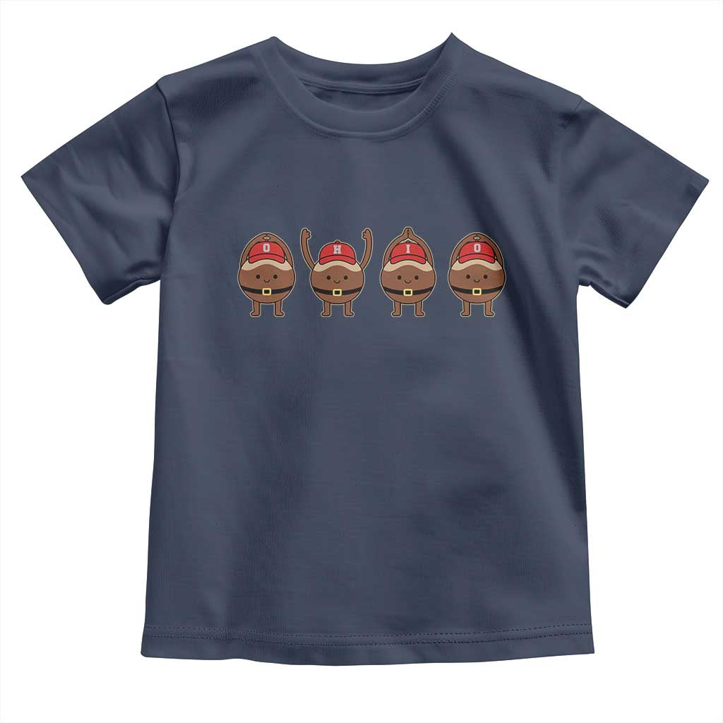 Funny Ohio Buckeye Toddler T Shirt Proud Ohio Sports Game Day TS11 Navy Print Your Wear