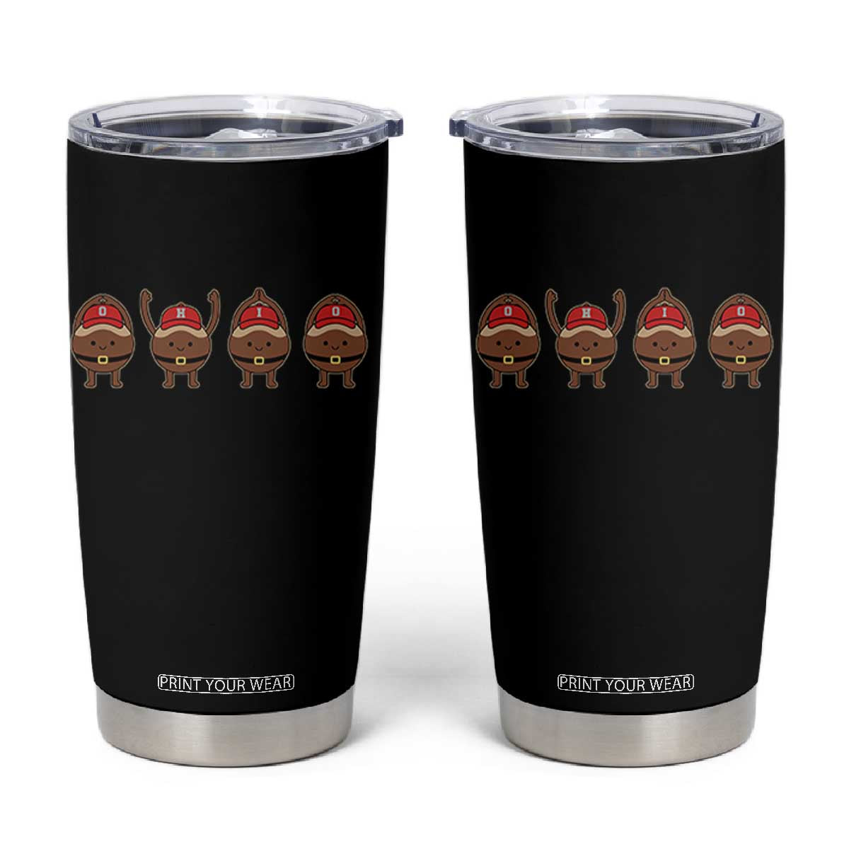 Funny Ohio Buckeye Tumbler Cup Proud Ohio Sports Game Day TS11 Black Print Your Wear
