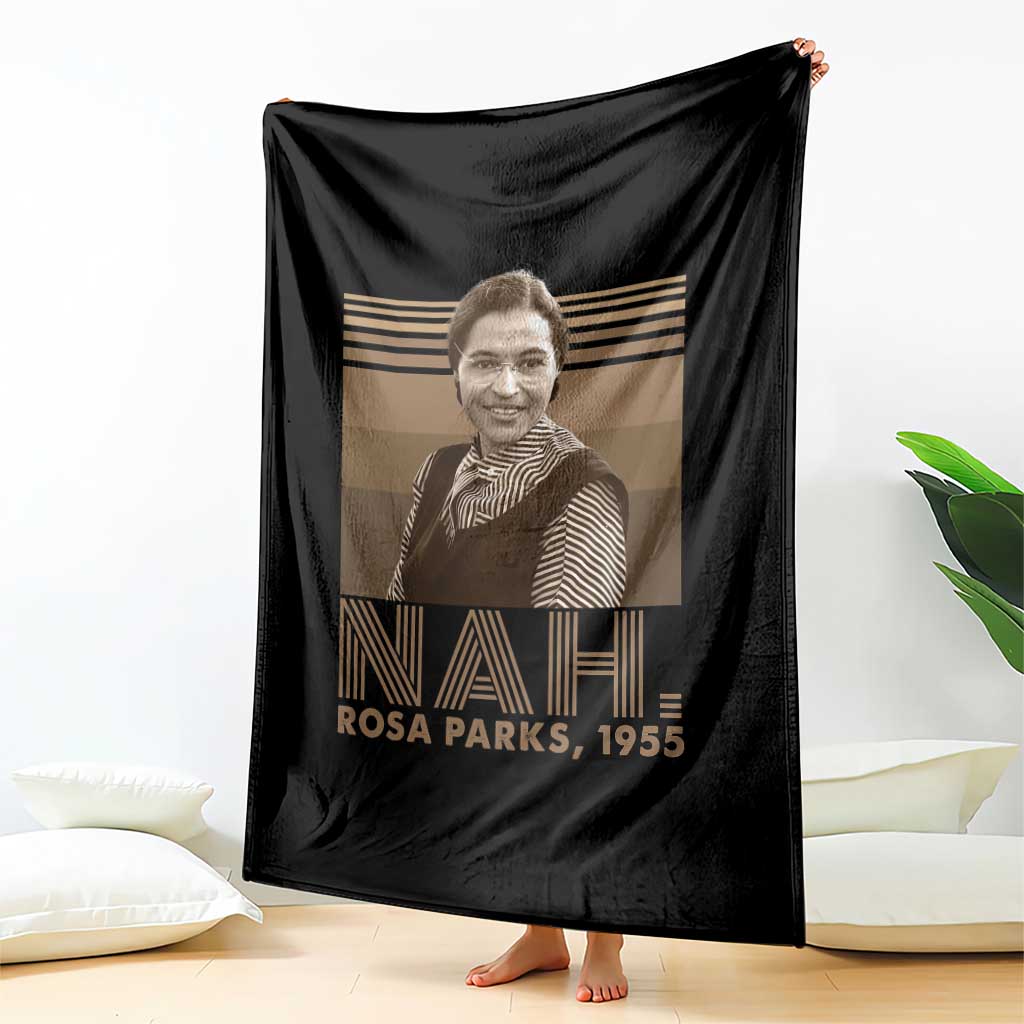 Rosa Parks Quote Throw Blanket Nah 1955 Melanin Black History Month TS11 Print Your Wear