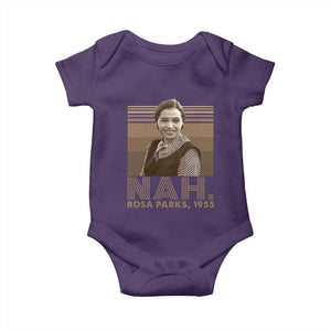 Rosa Parks Quote Baby Onesie Nah 1955 Melanin Black History Month TS11 Purple Print Your Wear