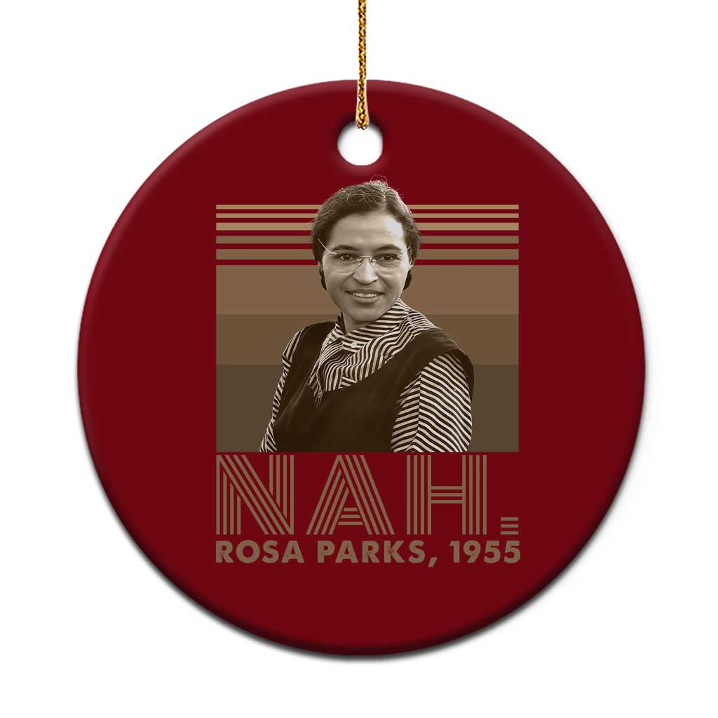 Rosa Parks Quote Ceramic Ornament Nah 1955 Melanin Black History Month TS11 1pc Red Print Your Wear