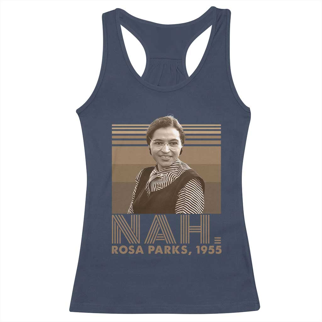 Rosa Parks Quote Racerback Tank Top Nah 1955 Melanin Black History Month TS11 Navy Print Your Wear
