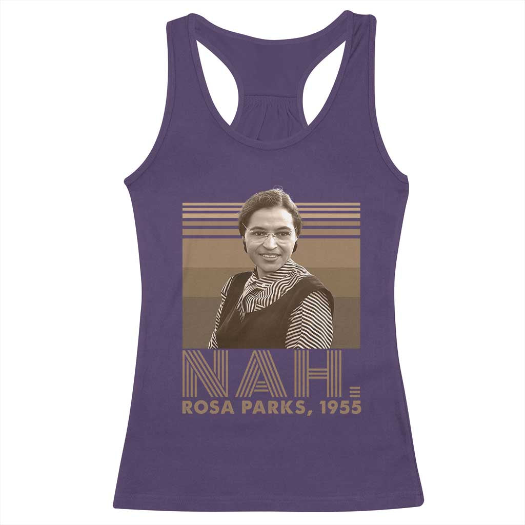 Rosa Parks Quote Racerback Tank Top Nah 1955 Melanin Black History Month TS11 Purple Print Your Wear