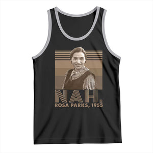 Rosa Parks Quote Tank Top Nah 1955 Melanin Black History Month TS11 Black Athletic Heather Print Your Wear