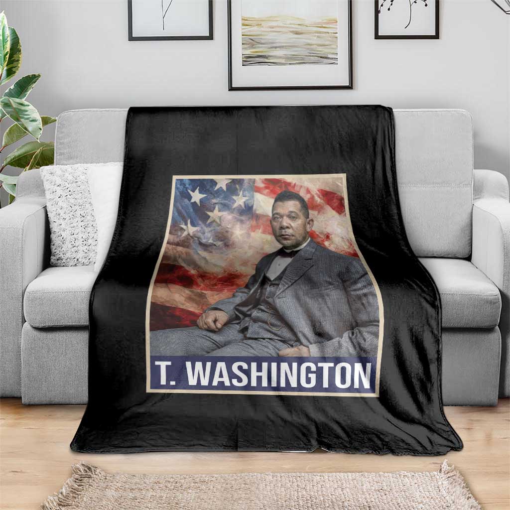 Booker Taliaferro Washington Throw Blanket African American Educator Black History Month TS11 Print Your Wear