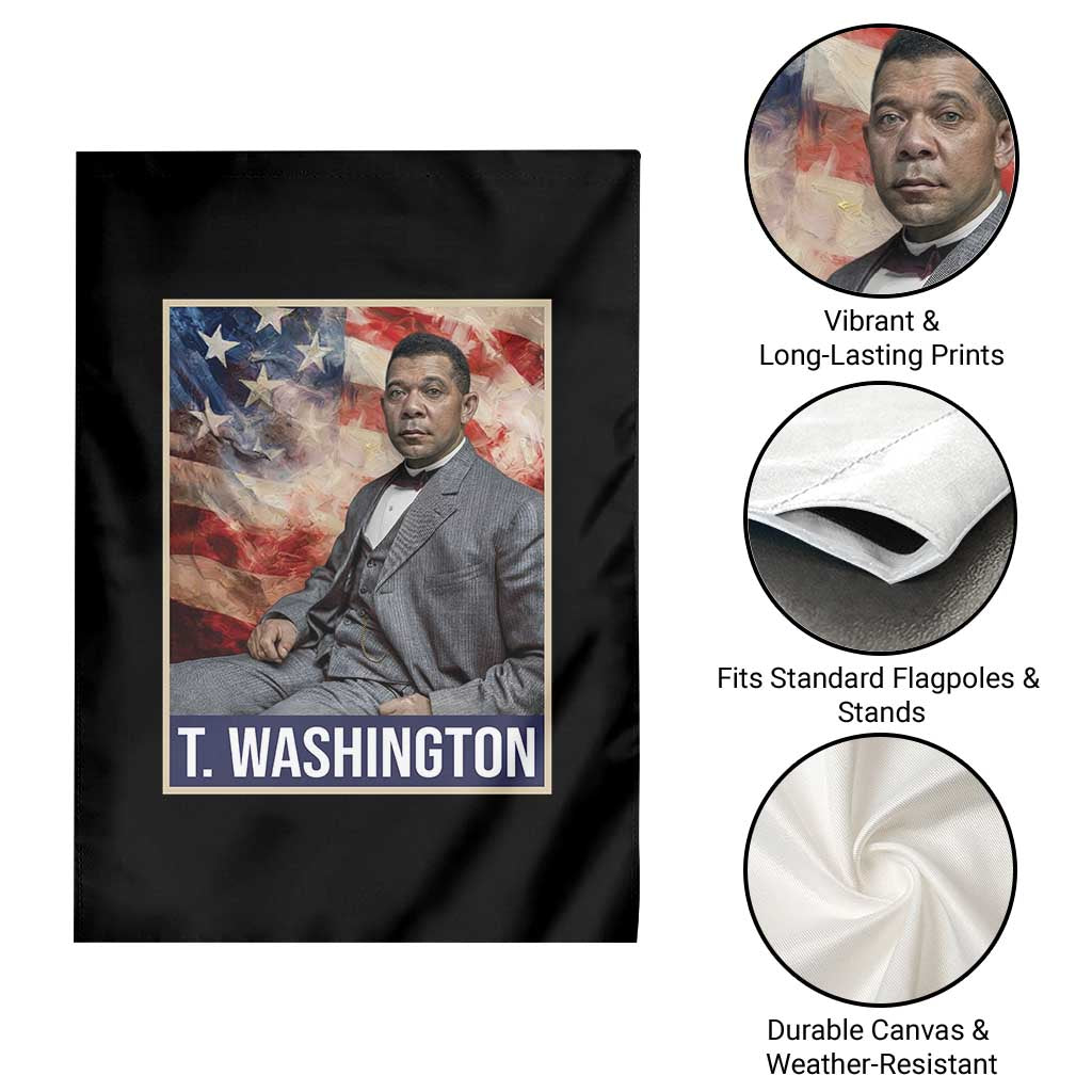 Booker Taliaferro Washington Garden Flag African American Educator Black History Month TS11 Print Your Wear