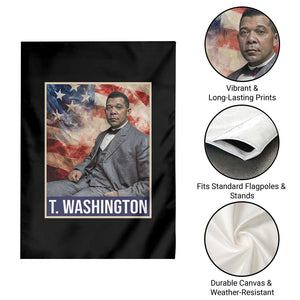 Booker Taliaferro Washington Garden Flag African American Educator Black History Month TS11 Print Your Wear