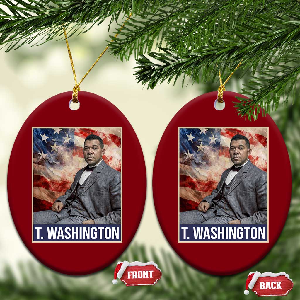 Booker Taliaferro Washington Ceramic Ornament African American Educator Black History Month TS11 Print Your Wear