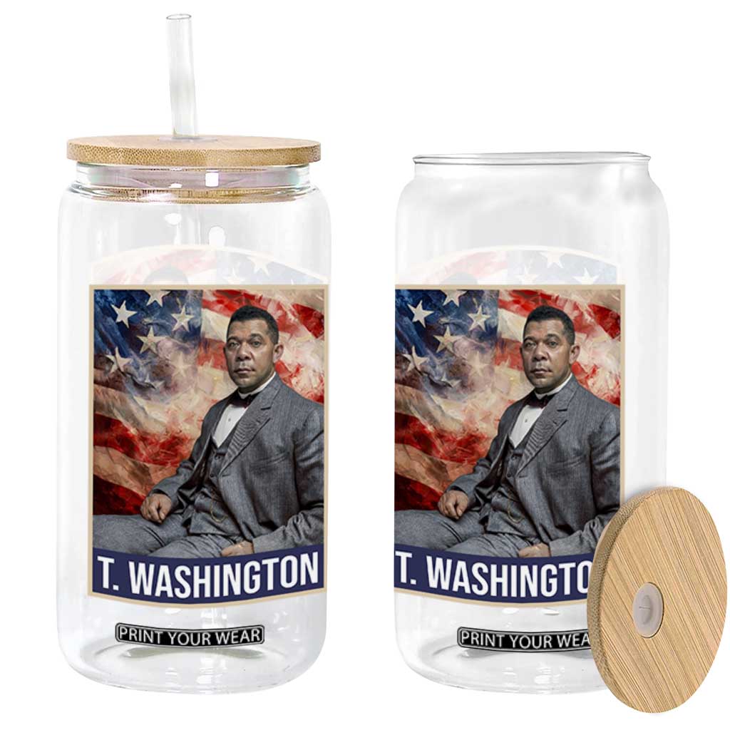 Booker Taliaferro Washington Glass Can African American Educator Black History Month TS11 Print Your Wear