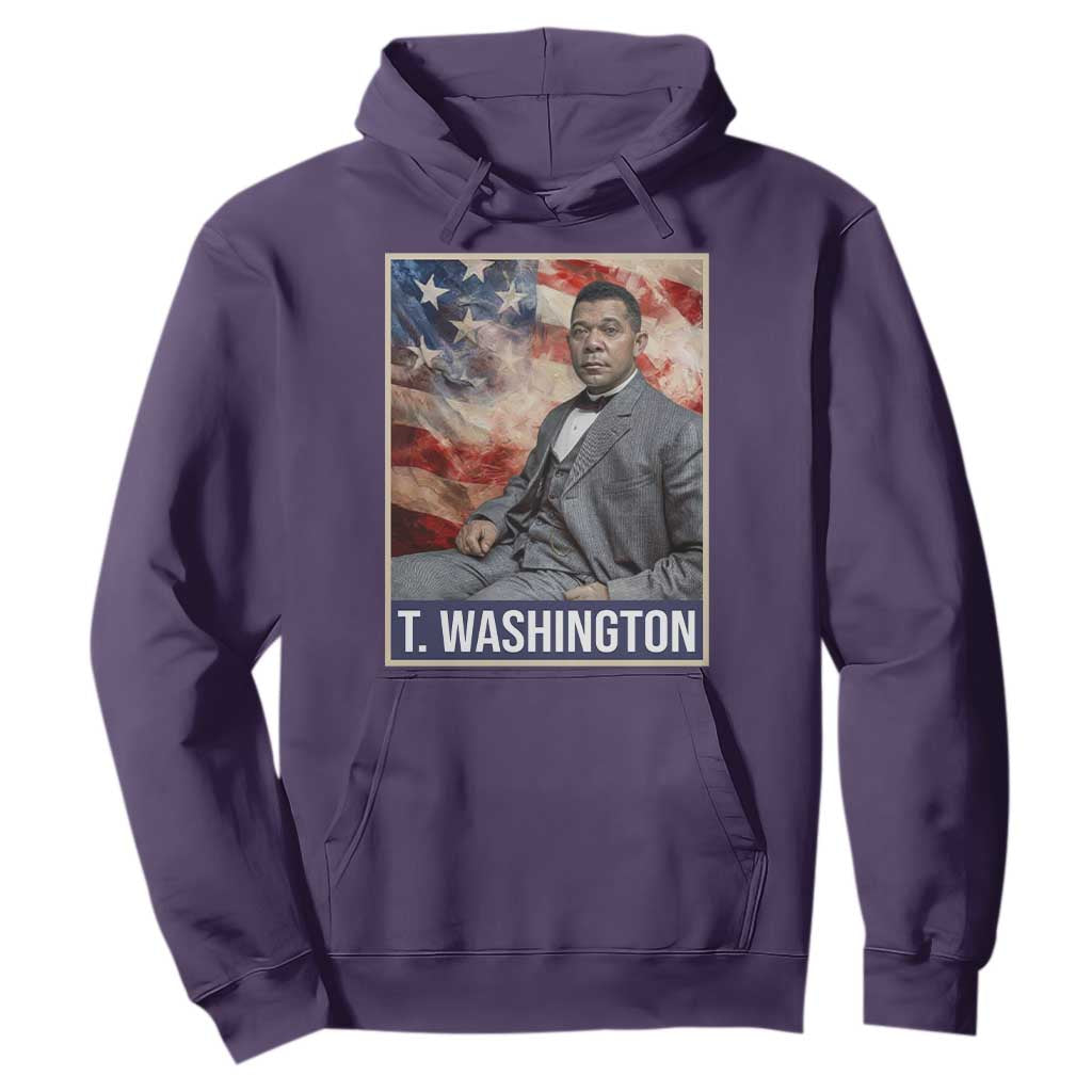 Booker Taliaferro Washington Hoodie African American Educator Black History Month TS11 Purple Print Your Wear